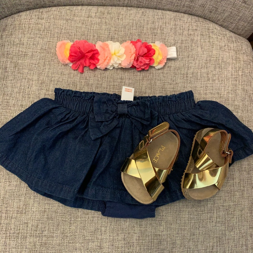 🌼 Baby clothes lot, skirt & onsie 🌼 0-3M